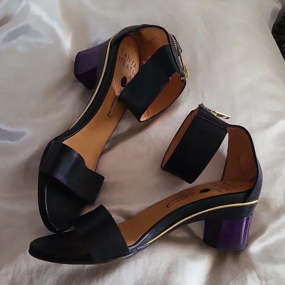 Tanya health size 5 leather heels with detachable heel - Picture 1 of 6